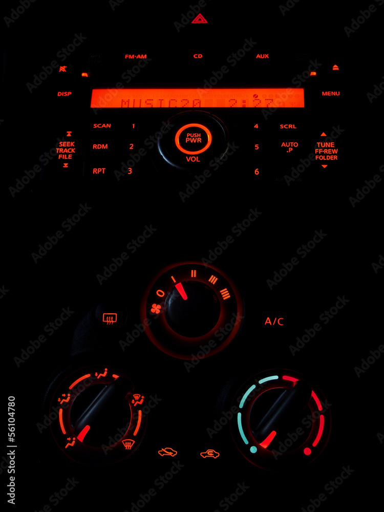 Car control panel
