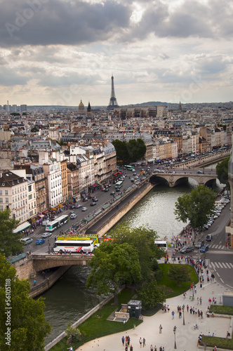 view of Paris city © sognolucido