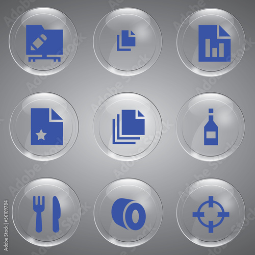 Free Download Glass icons vector icon set icons web collection Illustration - GFXLoad