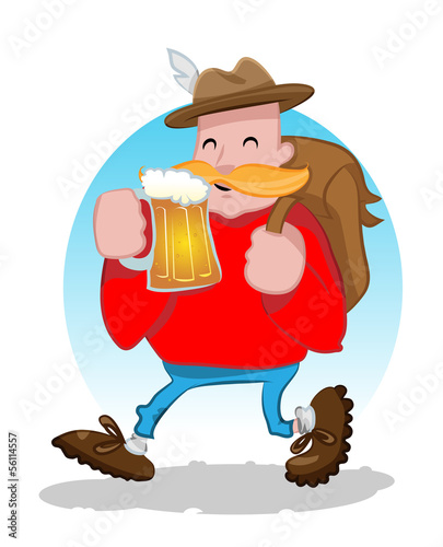 Friendly beer drinker