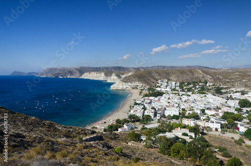 Little town with white houses