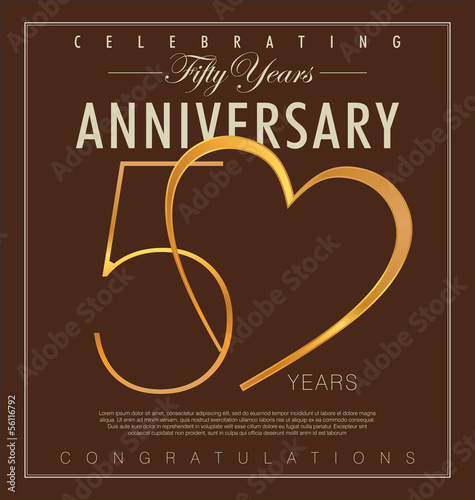 50 years anniversary background