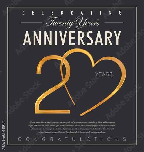 20 years anniversary background