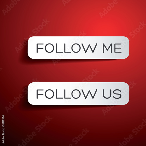 Follow me and follow us labels