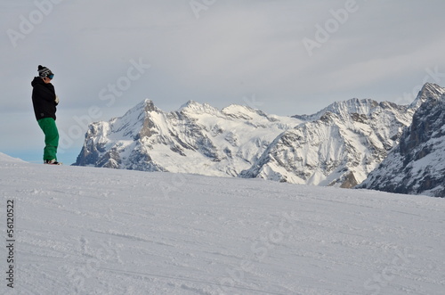 Jungfrau Massif in Bernese Alps, Switzerland © lucazzitto