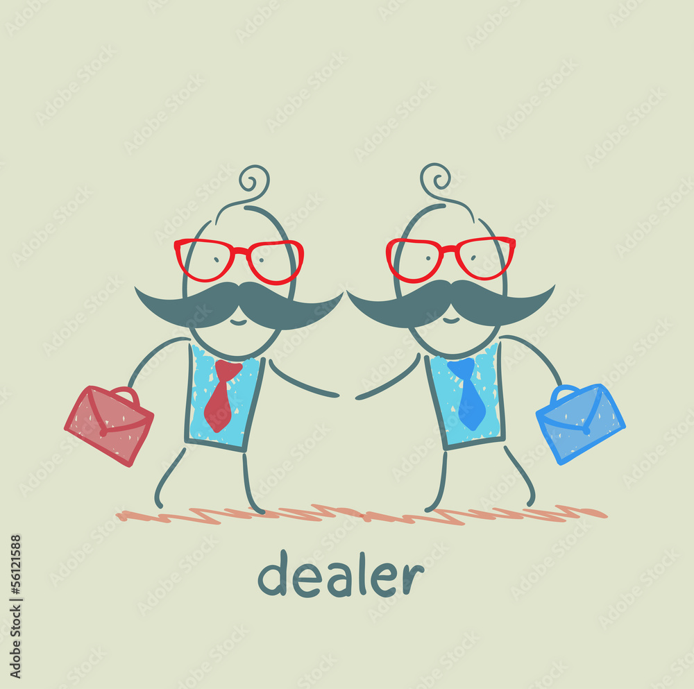 Business meeting dealers
