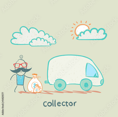 collector is money in the car