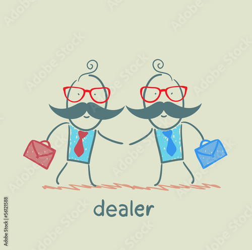 Business meeting dealers