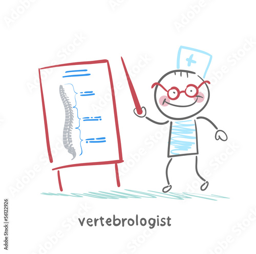 vertebrologist tells a presentation on the spine