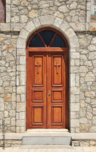Church doors closed