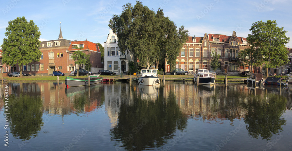 Canal in Gouda, Netherlands