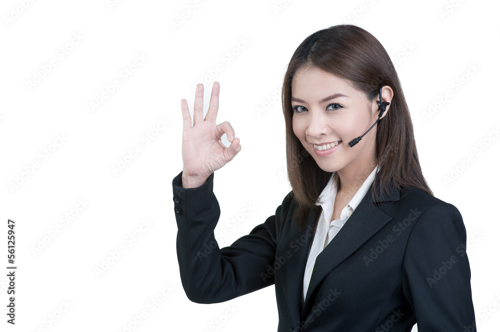 call center woman customer service Support phone operator isolat call center woman customer service Support phone operator isolat