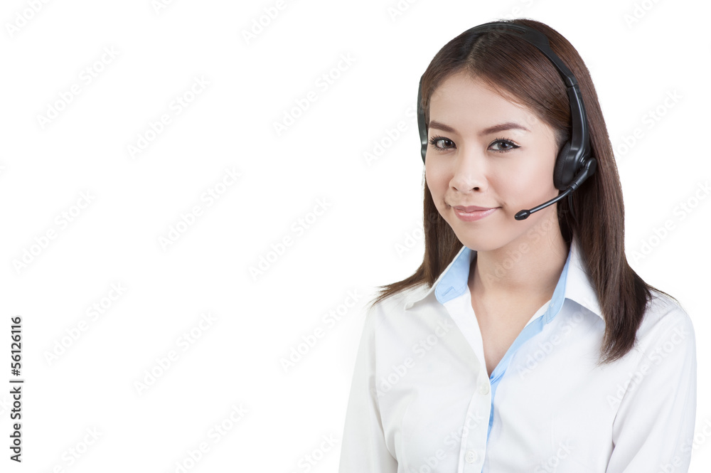 call center woman customer service Support phone operator isolat call center woman customer service Support phone operator isolat
