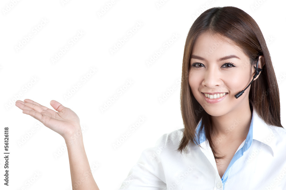 call center woman customer service Support phone operator isolat call center woman customer service Support phone operator isolat