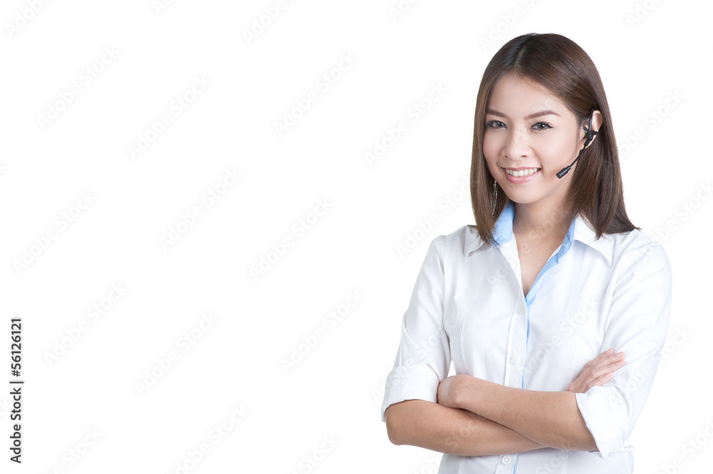 call center woman customer service Support phone operator isolat call center woman customer service Support phone operator isolat
