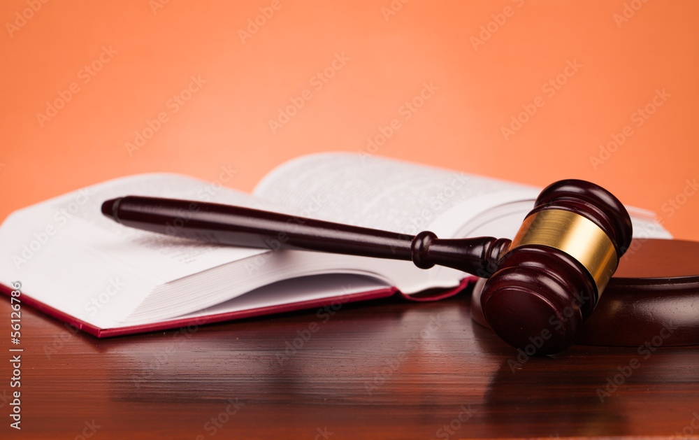 gavel and book of justice