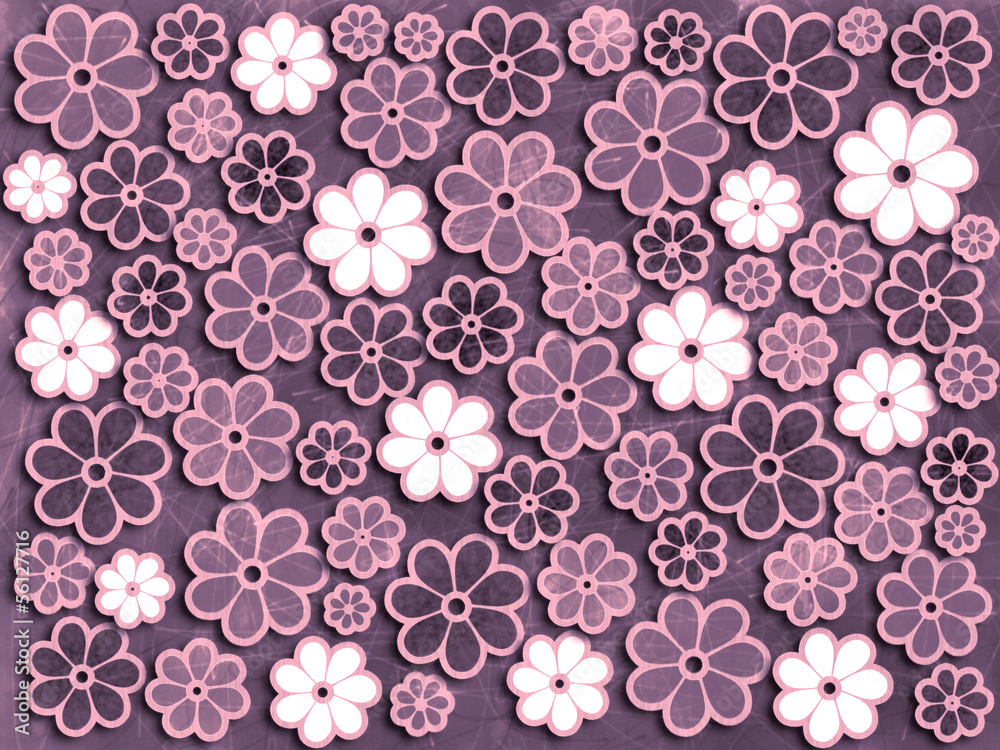 Purple Flower Graphic Pattern Purple Flower Graphic Pattern