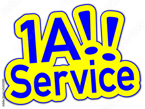 1A Service Sticker gelb #130912-svg01