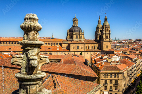 Fotografia Salamanca pontifical University shot from the cathedral roof