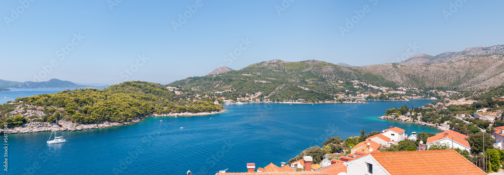 Naklejka premium Bay near Zaton in Croatia