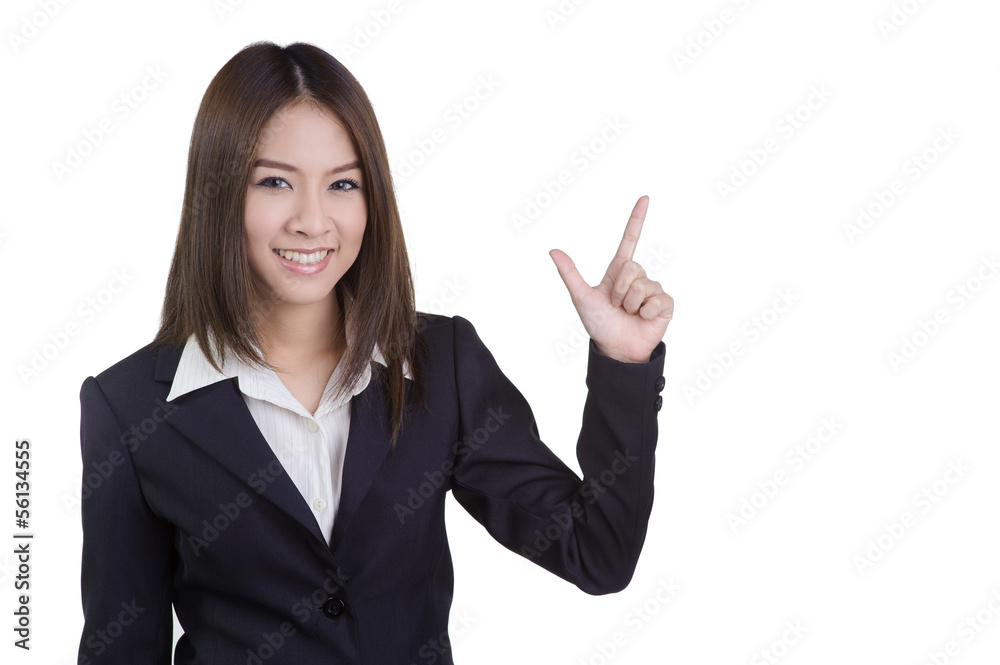 business woman Attractive direct wag suit isolated business woman Attractive direct wag suit isolated