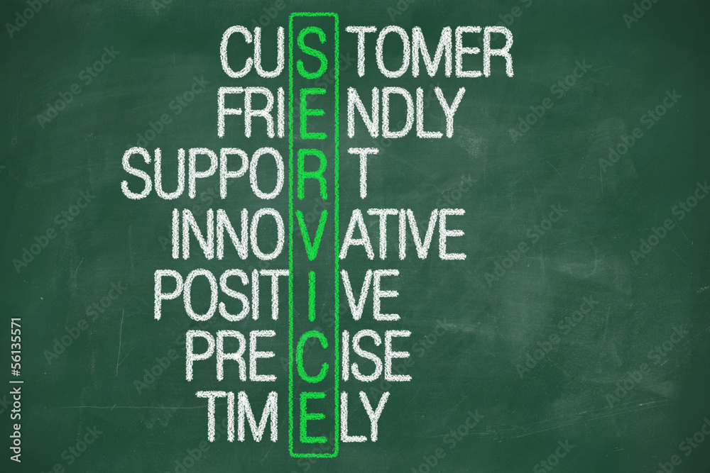 customer service concept on blackboard customer service concept on blackboard