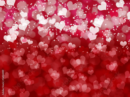 Valentine s day background with hearts