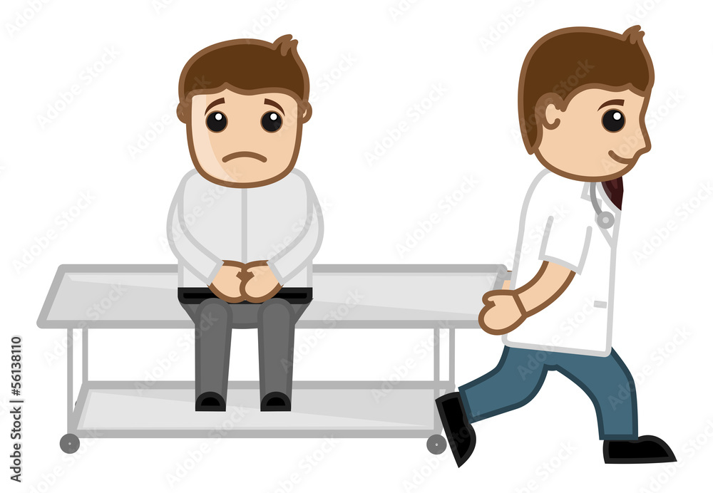 Stomach Pain - Tests - Medical Cartoon Vector Character Stomach Pain - Tests - Medical Cartoon Vector Character