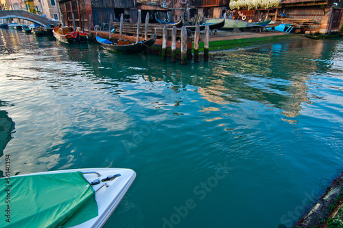 Venice Italy San Trovaso squero view photo