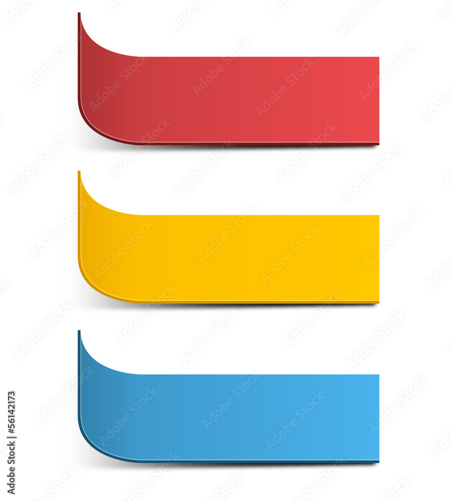 Colorful paper labels, stickers isolated on white background 8 Colorful paper labels, stickers isolated on white background 8