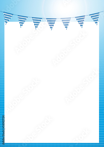 Bayrisch Menükarte Plakat Werbung