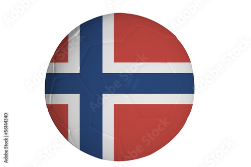 Free Download Norwegian flag graphic on soccer ball - GFXLoad