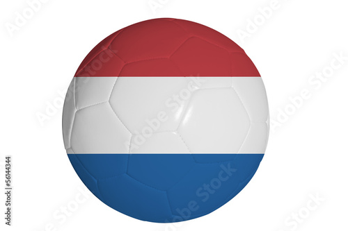 Dutch flag graphic on soccer ball