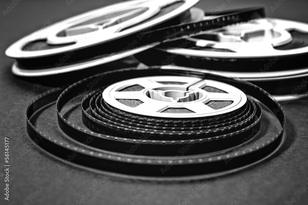 Fototapeta premium 8mm cine film reels