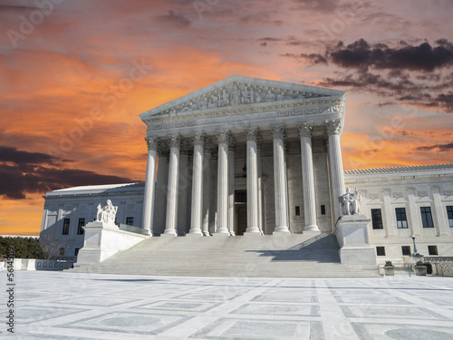US Supreme Court Sunset Washington DC