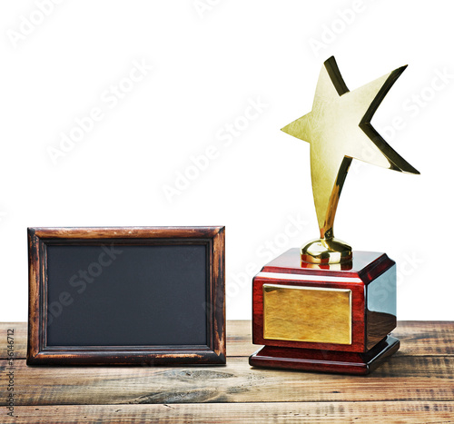 star award with space for text on white