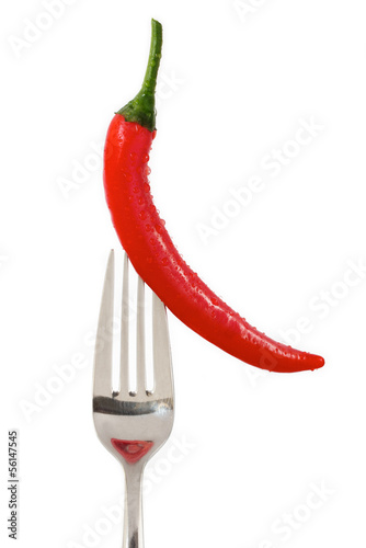 Fork with a chili pepper © rgvc