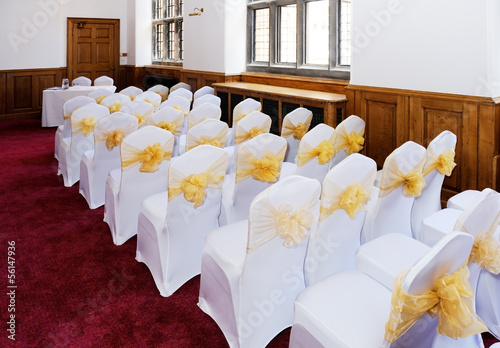 Wedding ceremony chairs