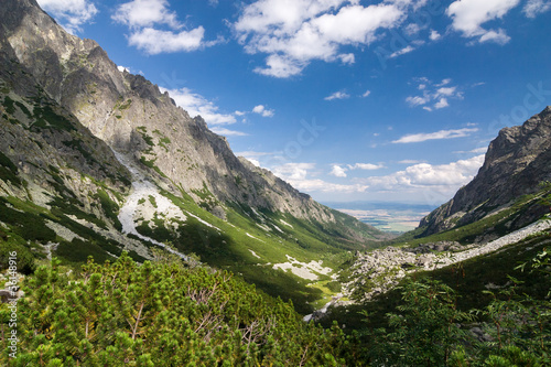 Valley in summer mountains - High Tatras, Slovakia, EU