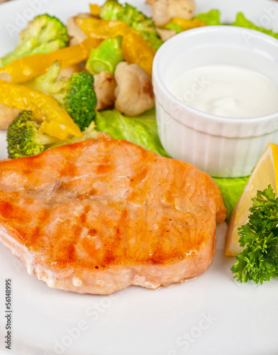 salmon steak