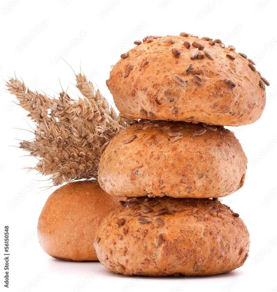 hamburger bun or roll and wheat ears bunch cutout hamburger bun or roll and wheat ears bunch cutout