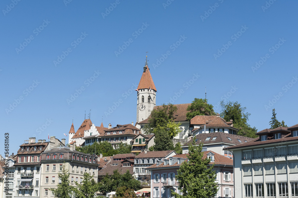 Thun, Altstadt, Stadtkirche und Schloss Thun, Schweiz