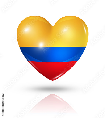 Love Colombia, heart flag icon Free Download Love Colombia, heart flag icon - GFXLoad