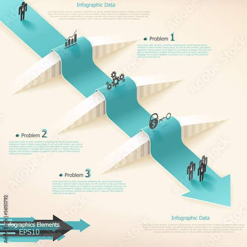 Modern infographics options banner.