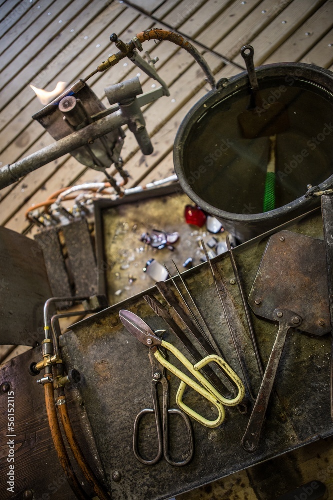 Naklejka premium pliers in the workshop