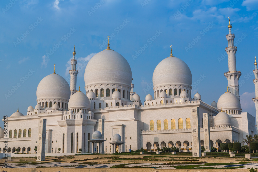 Sheikh Zayed Mosque in Middle East United Arab Emirates with ref
