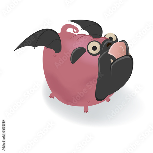mops halloween lustig vampir