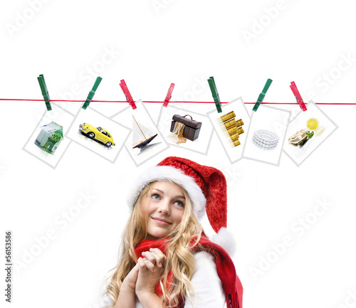 Mädchen mit Wunschbildern