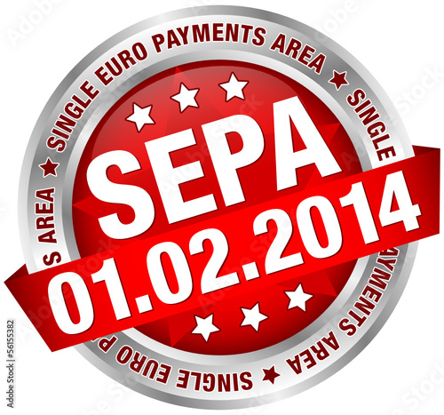 Button Banner "SEPA" red/silver