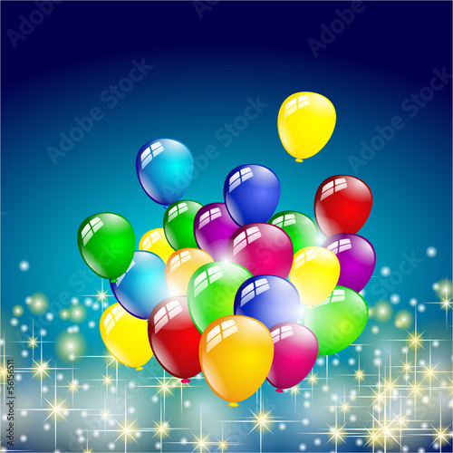 Geburtstag Hintergrund Sterne blau